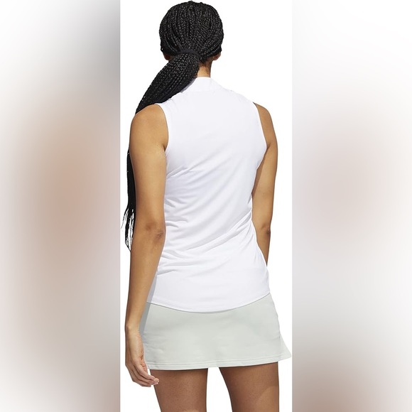 Adidas Herringbone Stripe Sleeveless Golf Top! Size Small - Picture 3 of 7